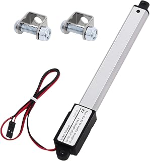 Micro Linear Actuator Stroke 4 inch 12V, Force 19.2N Speed 2"/sec,Small Waterproof Motion Actuator with Mounting Brackets for Home Automation, Beds, Car,Robot and Toys