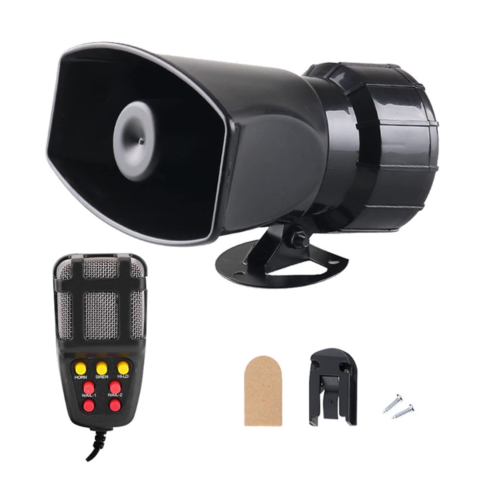Haut-parleur D'alarme Sans Fil De Voiture, Klaxon D'alarme 7 Tons Fort Son Clair Haut-parleur D'alarme Sans Fil Pour Voitures 12 V Camions Véhicules De Loisirs Bateaux