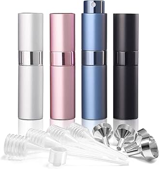 Amazon | 【LACINA】 アトマイザー ボトル (4本セット) シルバー