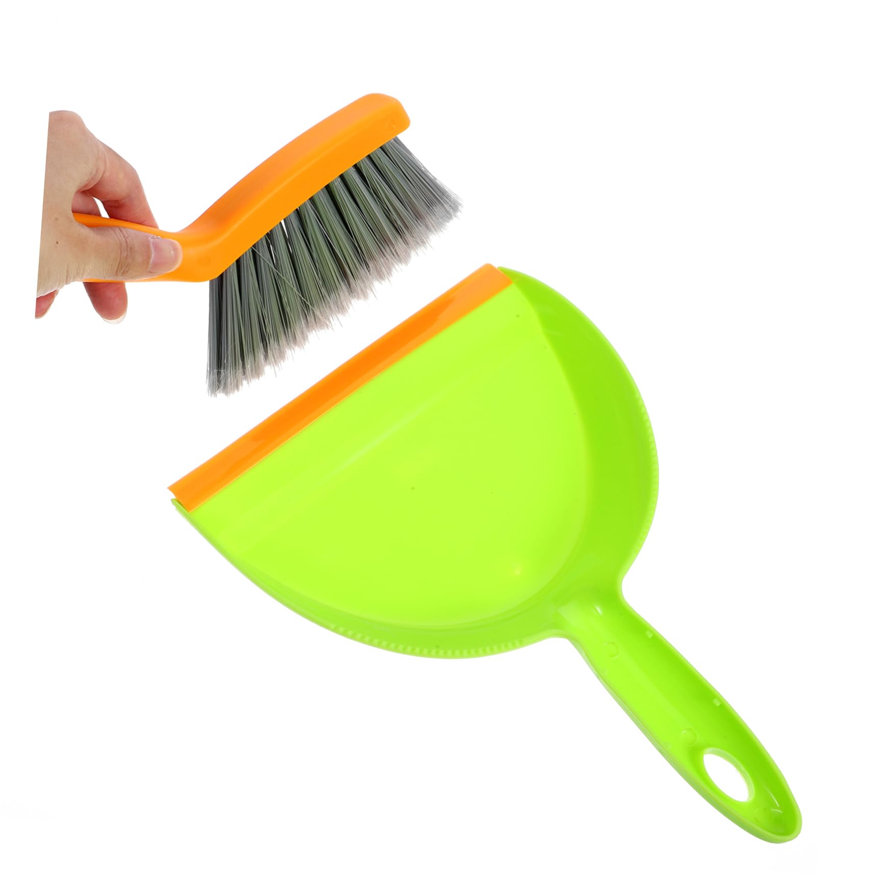 SEWOART 1 Set Broom Dustpan Set Small Tabletop Brush Handheld Broom Small Brush Hand Broom Dust Pan Broom Brush Dustpan Mini Cleaning Broom and Dustpan Portable Hand Broom Keyboard Pp