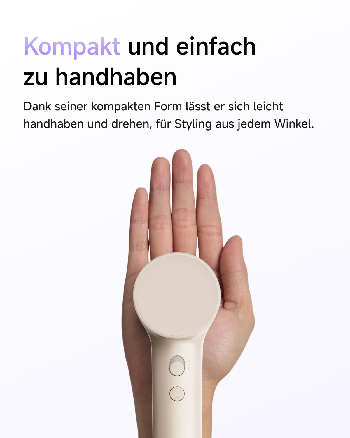Laifen Air Haartrockner, ultra-leichter Föhn 280 g mit 200 Millionen Negativ-Ionen, schnelles Trocknen in 3 Min., 60 dB flüsterleise mit Kindermodus & Glättungsdüse, ideal für Reisen (Milchtee-Beige)