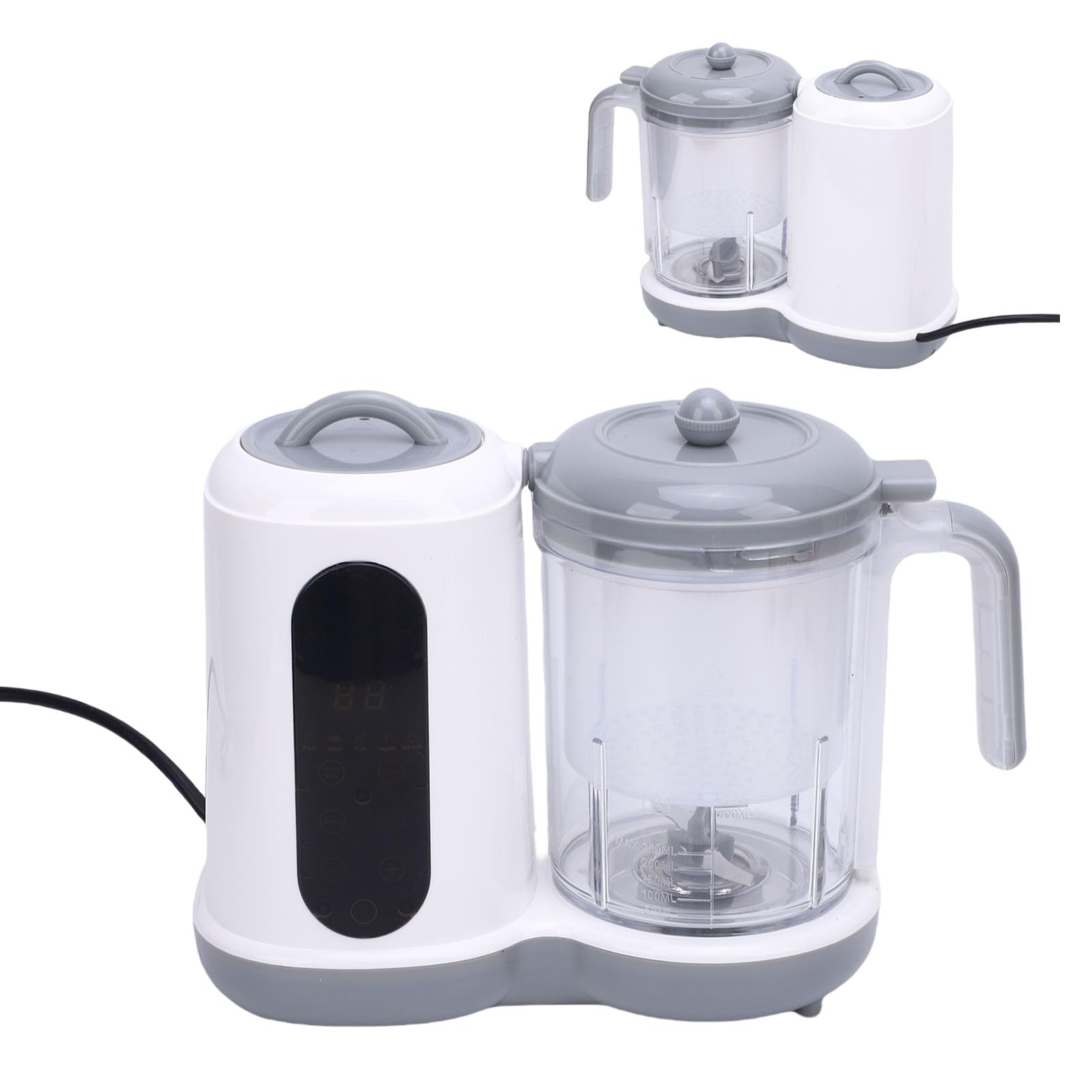 Fruttino per Alimenti per Bambini, Macinatura Automatica per Bambini e Frullatore con Timer Grande capacità, Materiale Plastico di Sicurezza, Funzionamento Facile, Taglierina di