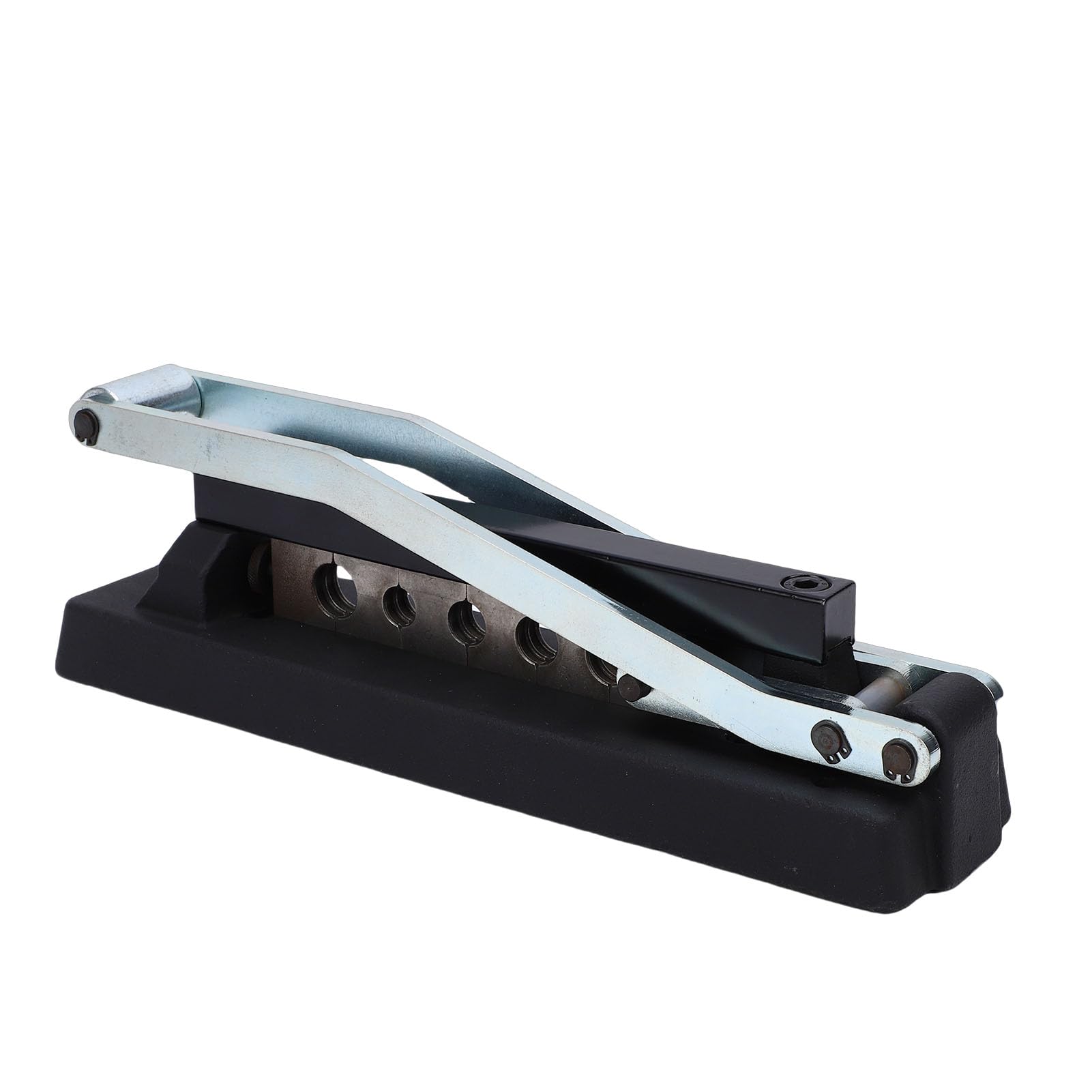 KIMISS Engarzadora de Manguera de de Alta Resistencia, 5 Troqueles Intercambiables para Mangueras de Aire de Goma de PVC de 1/4 5/16 3/8 Pulgadas, con Tornillo de Presión Ajustable,