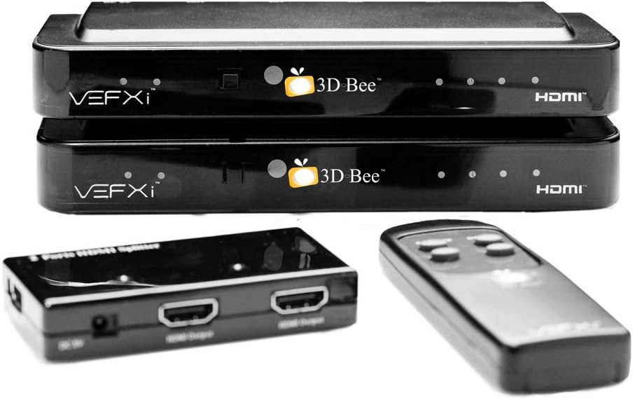 Professional 3D-Bee Professional, 2D-to-3D Realtime Video Converter for Two 2D Projectors (Black)
