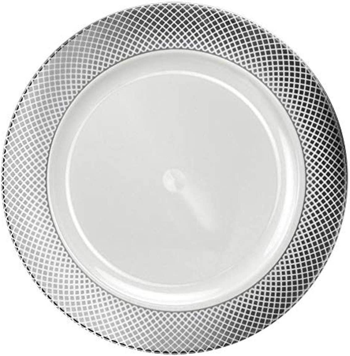 Luxurious Silver Round Charger Plate - 12