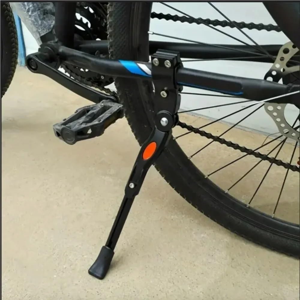 Seitenständer Fahrradständer Aluminium Fahrrad Hintere Halterung Einstellbare Länge 26 Zoll Seitenstütze