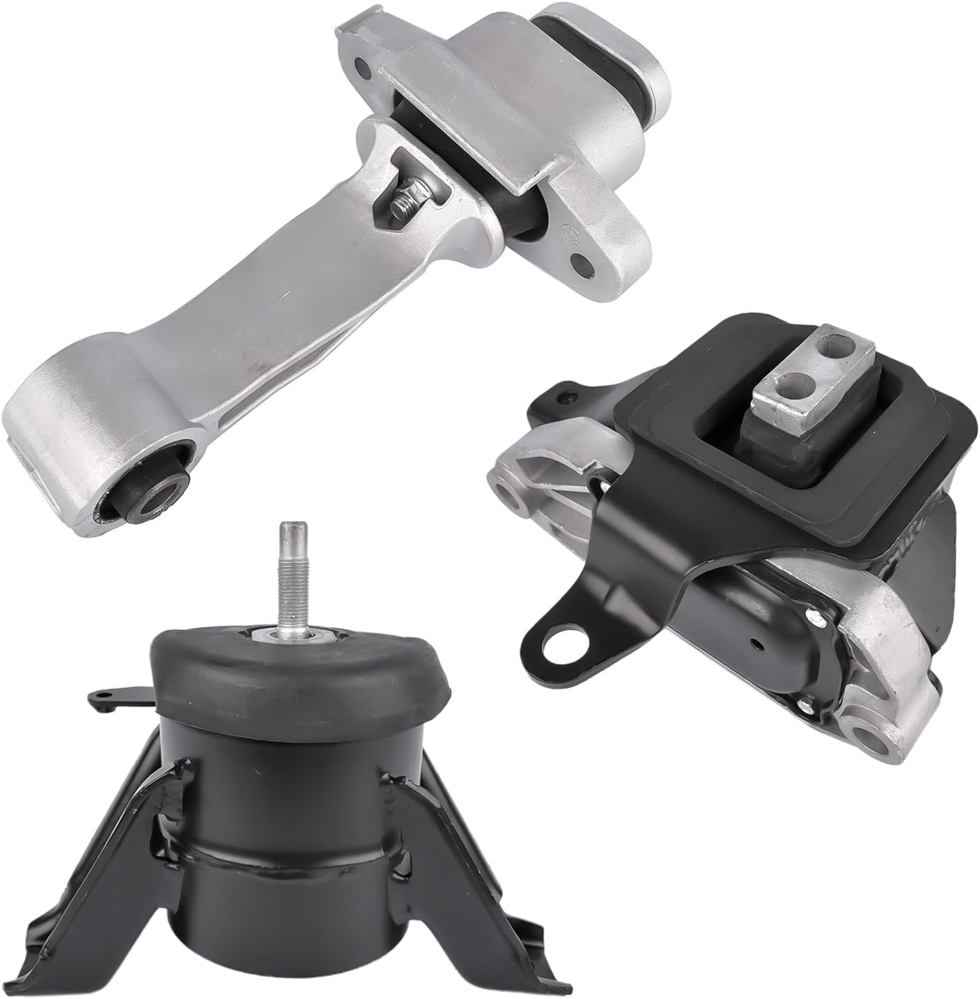Hydraulic Front Motor Mount & Trans Mount Set 3PCS Replacement for Hyundai Sonata 2015-2019 Kia Optima 2016-2020 10047