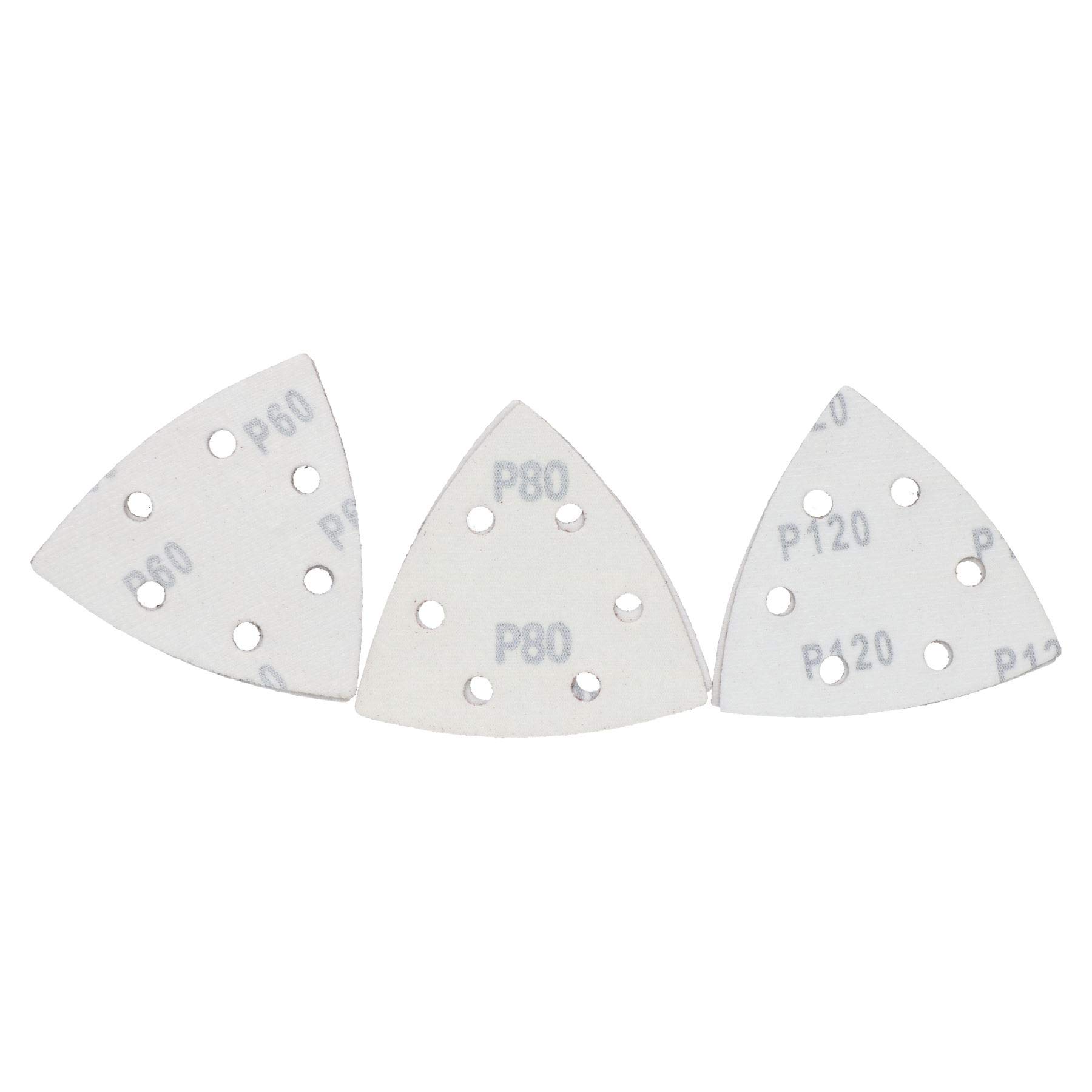 Gancho y bucle almohadillas lijado 93mm discos mixtos Triangular Grit 240pk