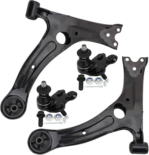 Miniatura 332 de Detroit Axle - Kit de brazos de control delanteros de 4 piezas para Chevrolet Aveo Aveo5 Pontiac G3 Wave Wave5 Suzuki Swift+, 2 brazos de control