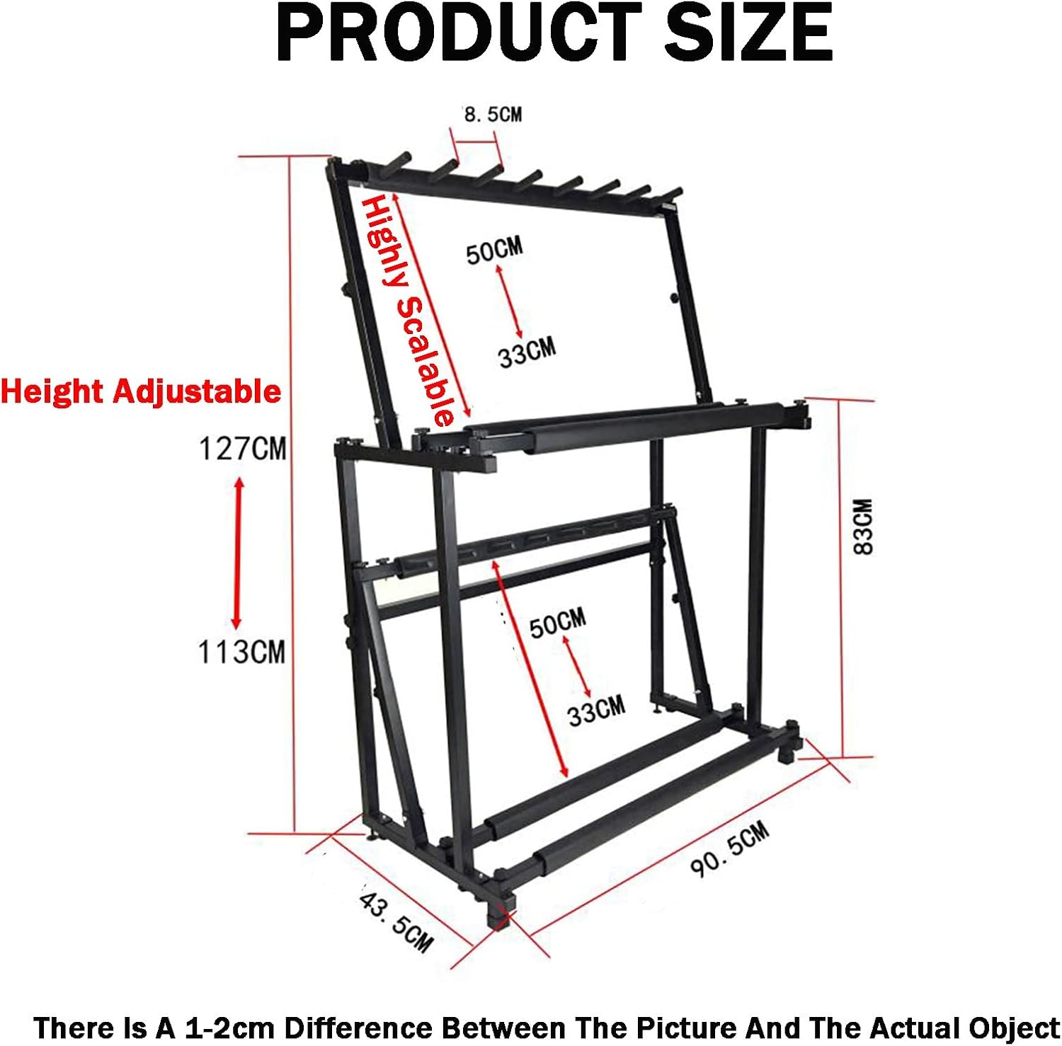 Foldable Tennis Racquet Storage Rack,Badminton Racket Storage Rack,Floor Standing Sports Equipment Cart,for School Gym Training Ground