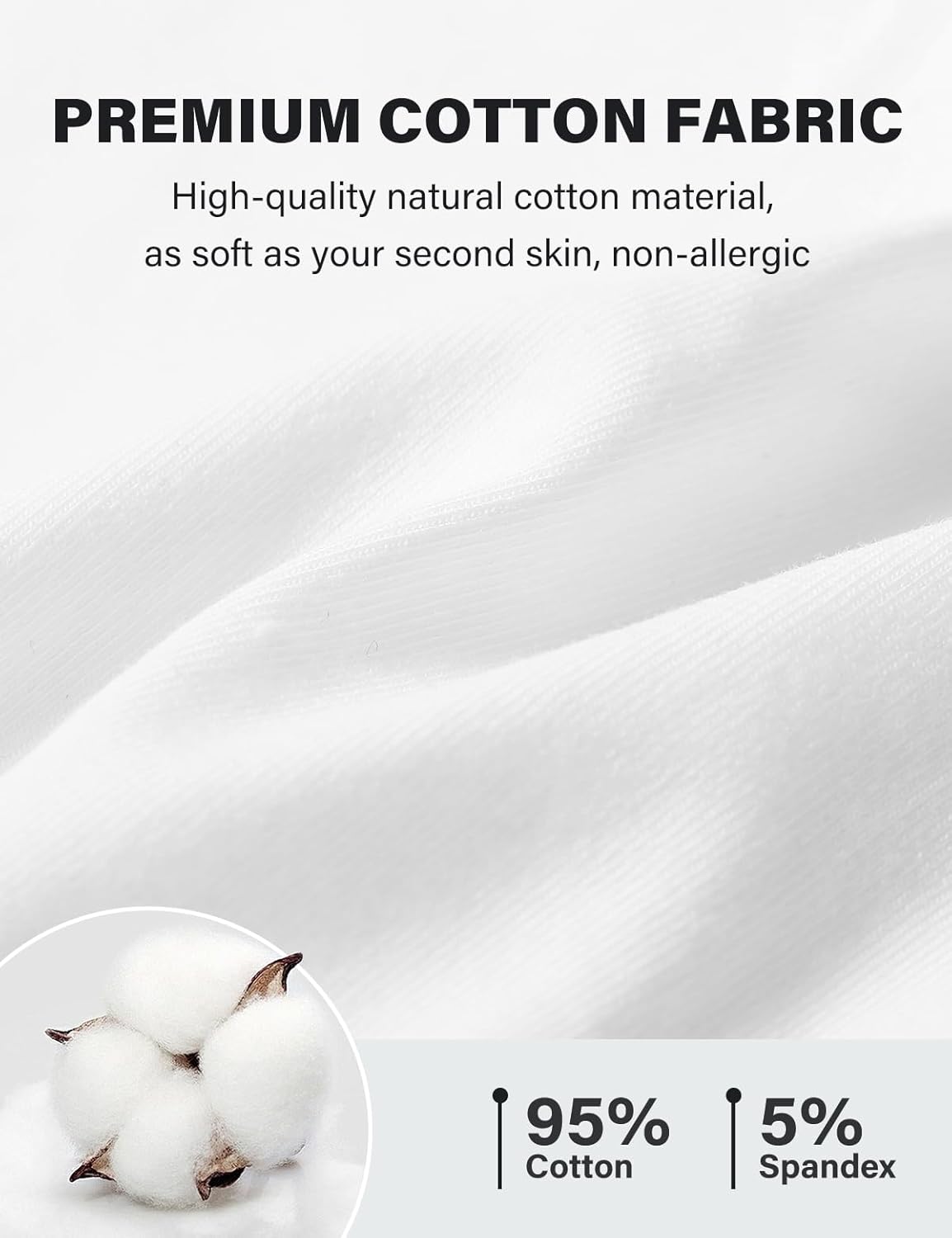 Arjen Kroos Men's Cotton Boxer Briefs Breathable Pouch Underwear 4 Pack - Image 3