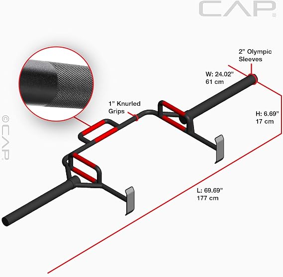 Cap Olympic Open Trap Bar | Hex, Shrug, Deadlift