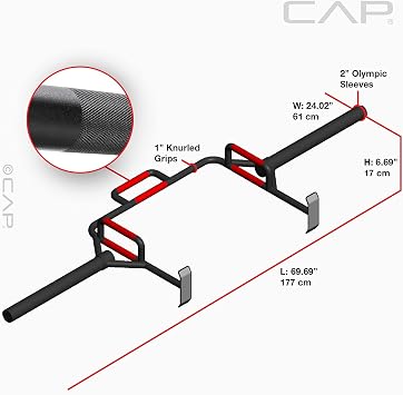 Cap Olympic Open Trap Bar | Hex, Shrug, Deadlift