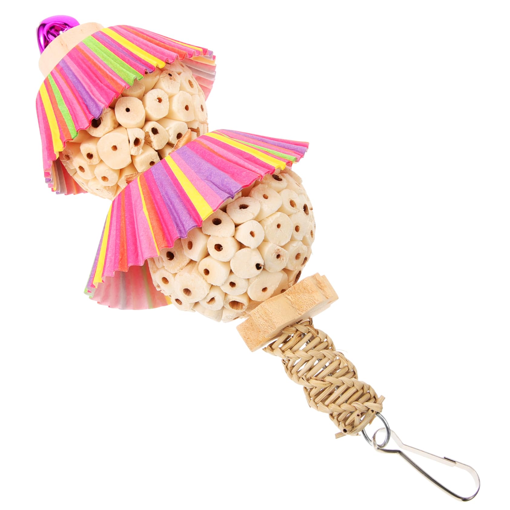Happyyami Oiseau Jouet Perroquet Perroquets Jouets Suspendus À Mâcher pour Oiseau en Bois s pour Oiseaux Perroquet À Mâcher Suspendu s pour Oiseaux Cage pour