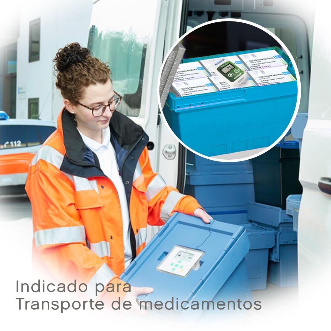 TH-3.1 USB – Termómetro/Data Logger para Nevera (Medicamentos/Vacunas) – USB – LCD – 16.000 Registros – IP65 – EN-12830, CE, RoHS – CR2032