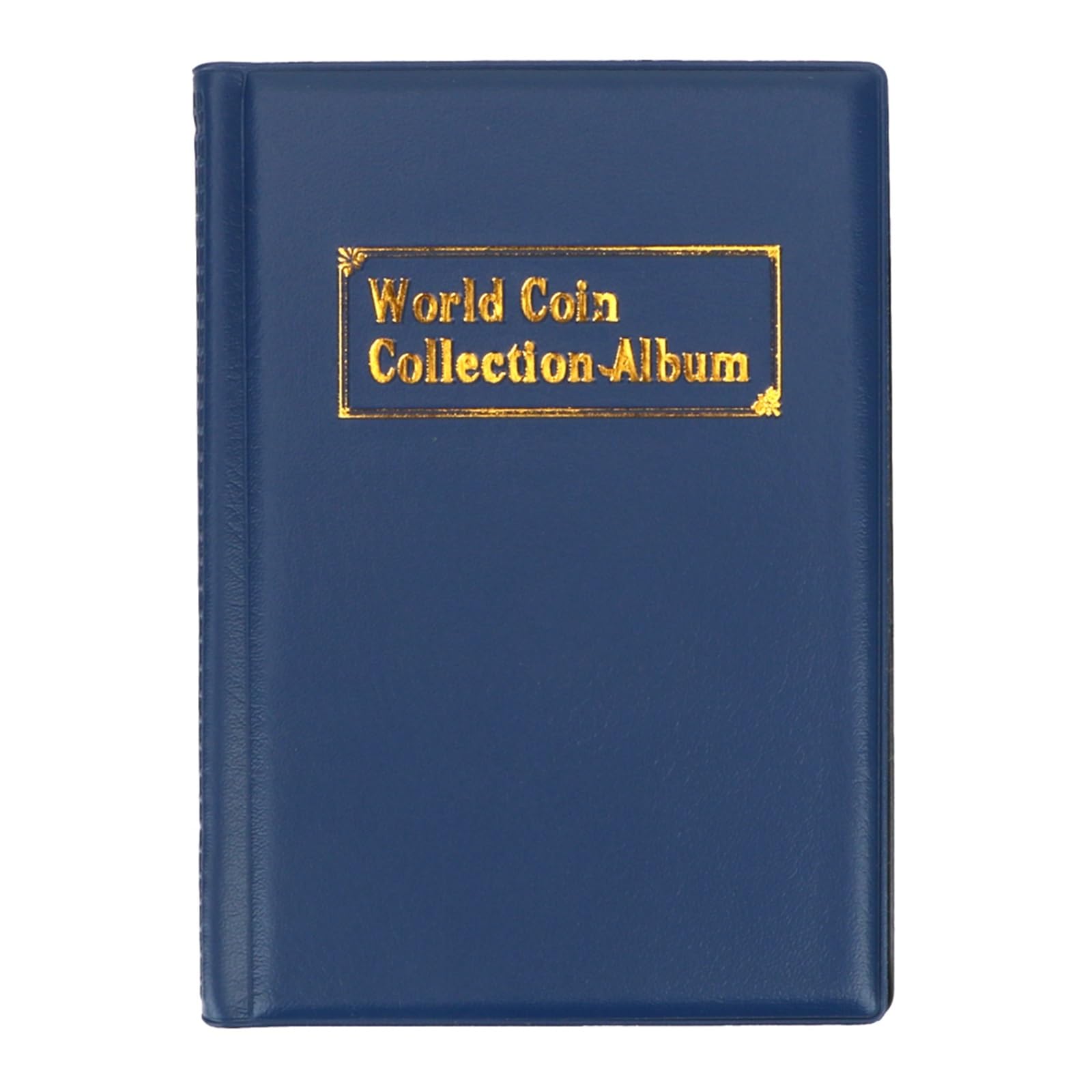 QuxetlRyz Coin Collection Album Multi-kinetic Coin Collection PVC Coins Book For Collector Collectors Album(Blue)