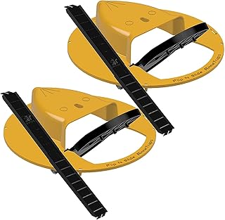 RinneTraps - 2 Pack Flip N Slide Bucket Lid Mouse/Rat Trap |Humane or Lethal| |Trap Door Style| |Multi Catch |Auto Reset| |Indoor Outdoor| |5 Gallon Bucket Compatible| Manufacturer| Made in USA…