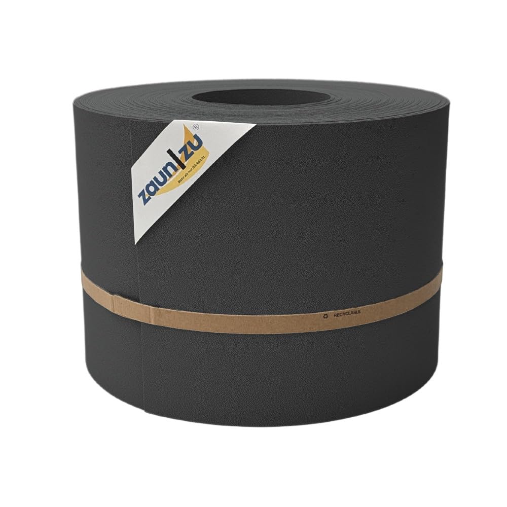 zaun|zu® Sichtschutzstreifen PREMIUM – Genarbte Struktur, 35 m Rolle