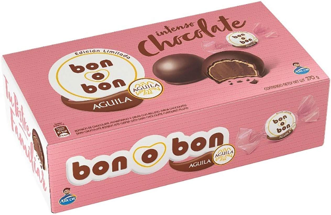 Bon o Bon Aguila - Dark Chocolate Bonbon and Wafer With Dark Chocolate Flavoured Filling | 9.5oz / 270g