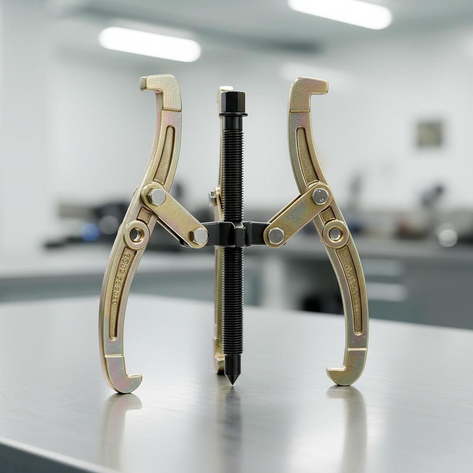 Extractor de Rodamientos de 3 Mordazas, Extractor de Engranajes, Acero Al Carbono, Ajustable, de Alta Resistencia, con Mango Antideslizante para Repar, 8inch