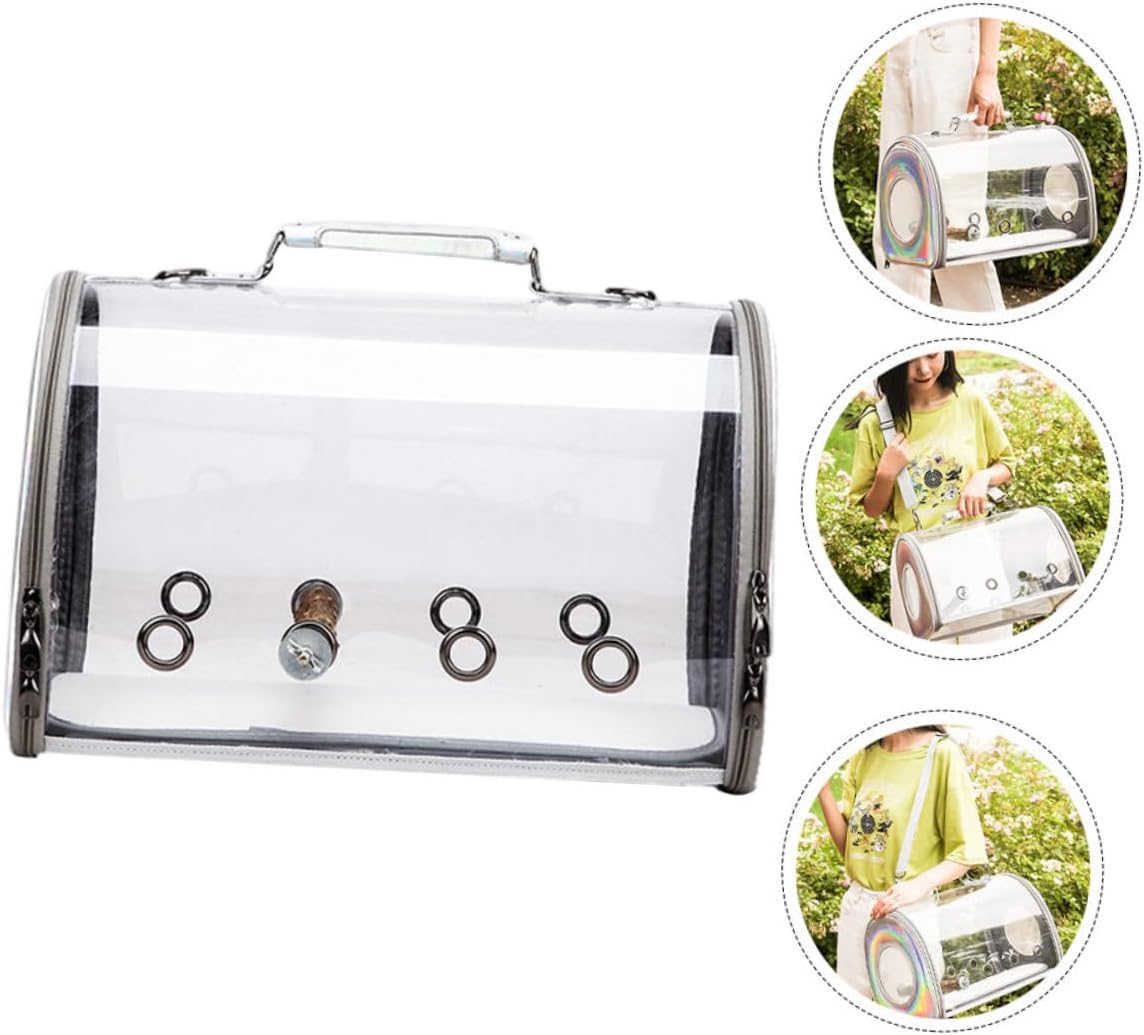 Portable Bird Carrier Bag Capacity Travel Parrot Pouch Guinea Pig Pouch