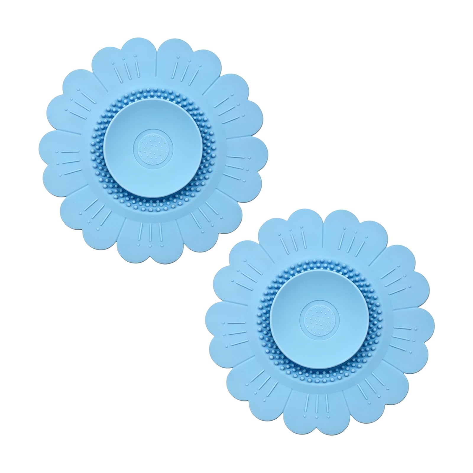 Silicone Sink Strainer Drain Cover Flower Shape Hair Catcher Sunflowers Bathtubs Drain Cover for Bathroom Kitchen Silicone Sink Filter