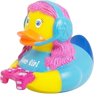 Lilalu Gamer Girl Rubber Duck - Novelty Gift - Toy