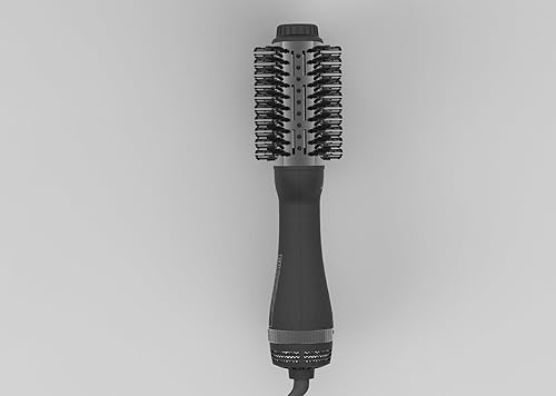 Miniatura 8 de AINA Cepillo de aire caliente, cepillo secador  Volumizador de titanio 2 en 1 de 2.362 in, 3 ajustes de calor  Flujo de aire ventilado de 360