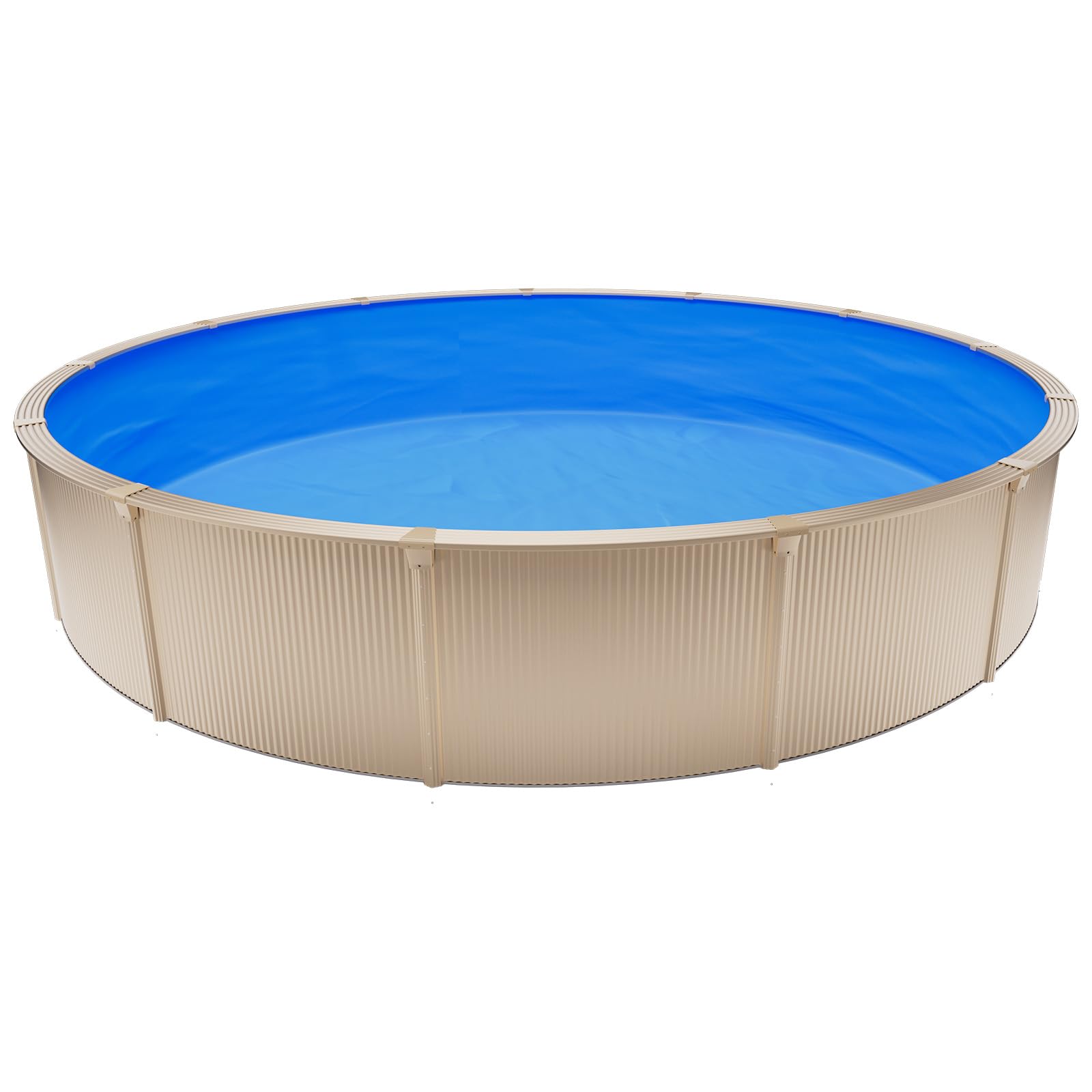 VEVOR Poolinnenfolie 3,5 m, Poolfolie für 90 cm Wandhöhe, Ersatzfolie aus PVC, Innenhülle 0,6 mm Stärke, Schwimmbadfolie Überlappend, Austauschfolie, Geeignet für Oberirdische Pools, Blau