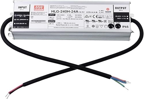 CZPBXOX LED Power Supply HLG-240H-24A 24V Adjustable LED Driver 110V/220V AC to 