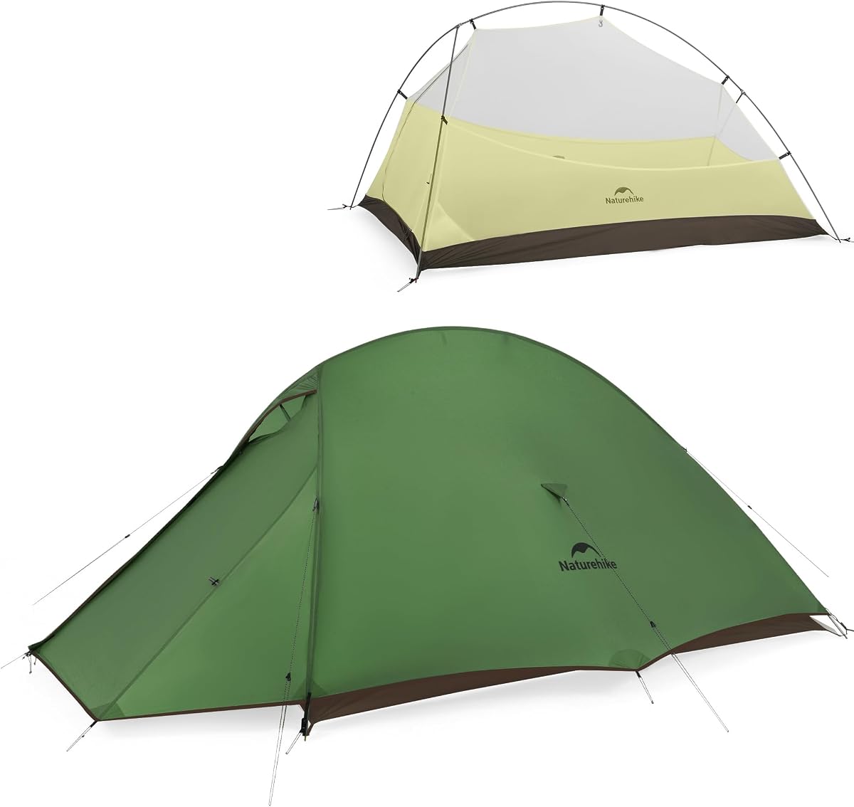Cloud-Up Tienda de campaña para 2 personas Tienda de campaña ligera para mochileros con huella - Independiente Ultraligero Camping Senderismo Mochila Tiendas de campaña Tienda para dos personas