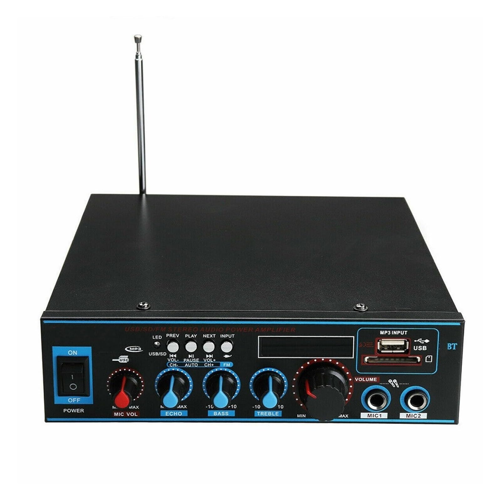 Wzmacniacz Bluetooth Do Głośników Kanał Car Audio Power AMP Bass Odtwarzacz Muzyki Z Pilotem Precyzyjne Strojenie
