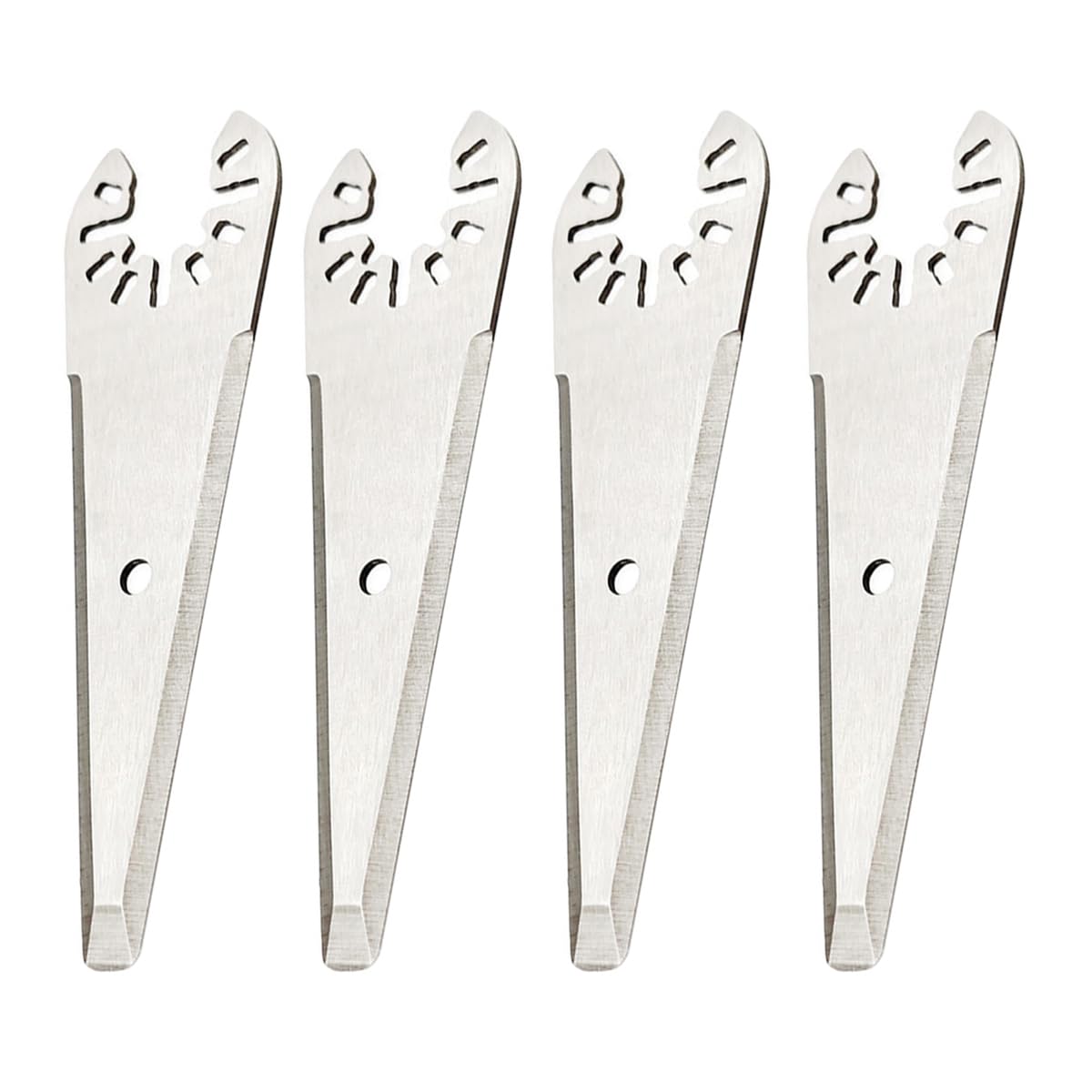 SagaSave Oscillating Scraper Blades – 4-Pack Caulk & Adhesive Remover For Multitools, Stainless Steel, Fits Dewalt, Makita, Milwaukee & More