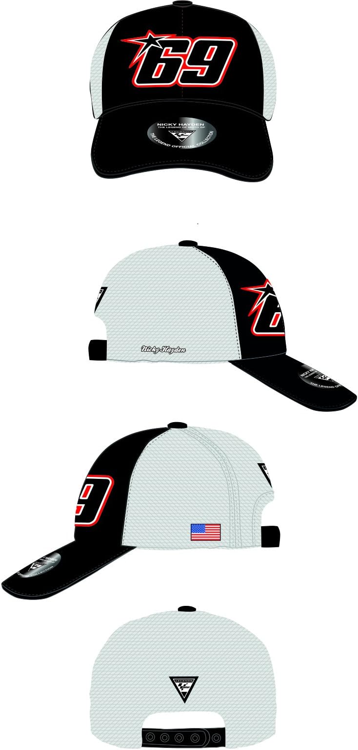 MotoGP Apparel Trucker 69 Cap, White, One Size