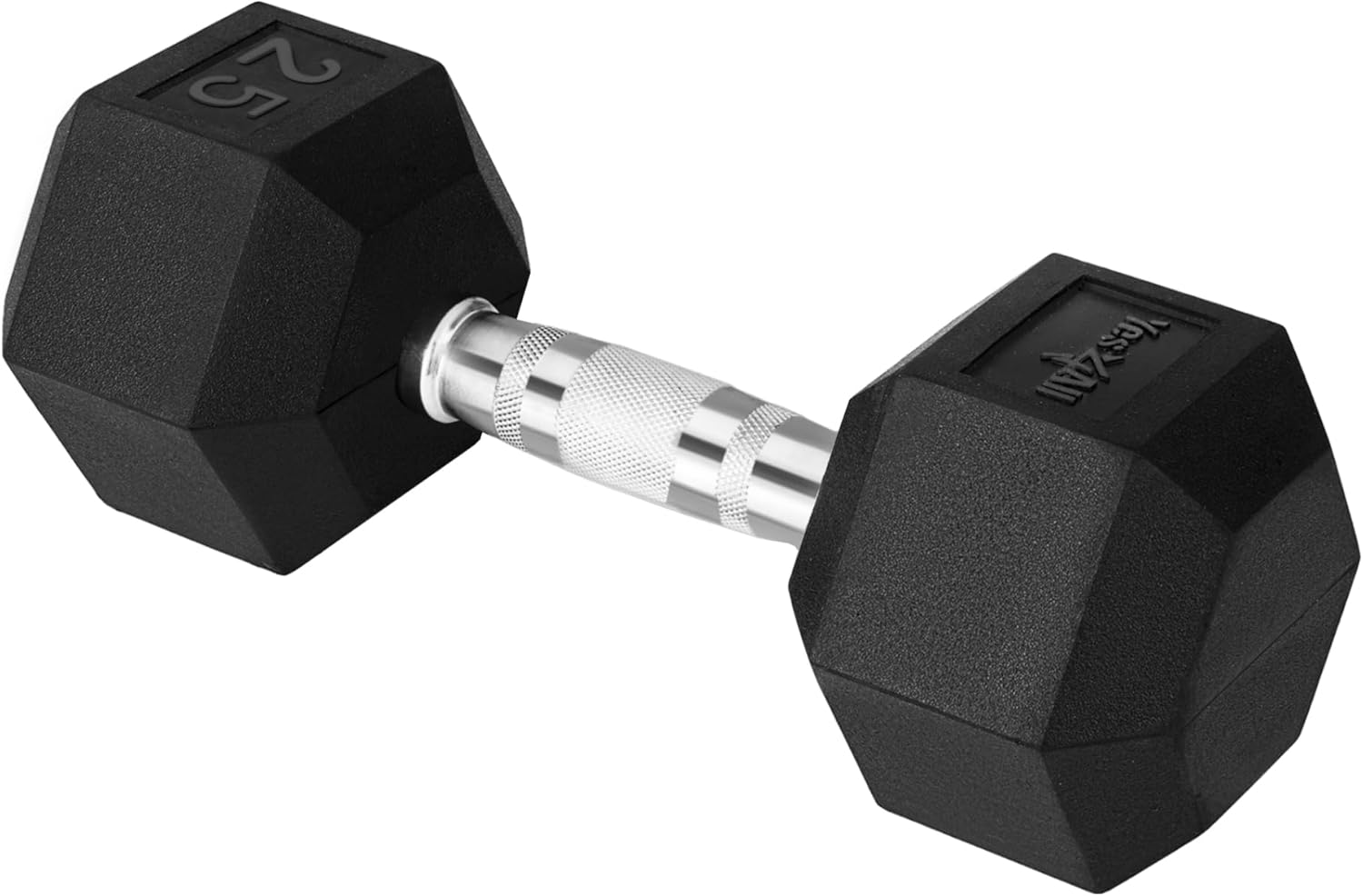 Yes4All Chrome Grip Encased Hex Dumbbells – Hand Weights With Anti-Slip 5-50 LBS Single