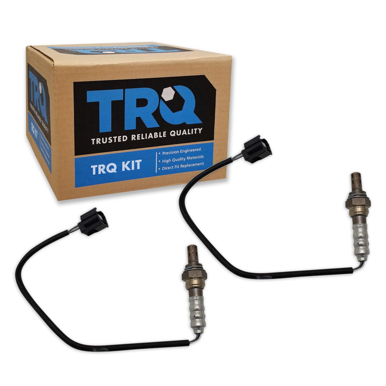 TRQ 2 Piece Set O2 Oxygen Sensor 4 Wire Downstream Compatible with 2014-2015 Infiniti Q50 Q60 Q70, 2014-2020 Nissan 370Z, 2015 Infiniti Q40 QX50 QX70