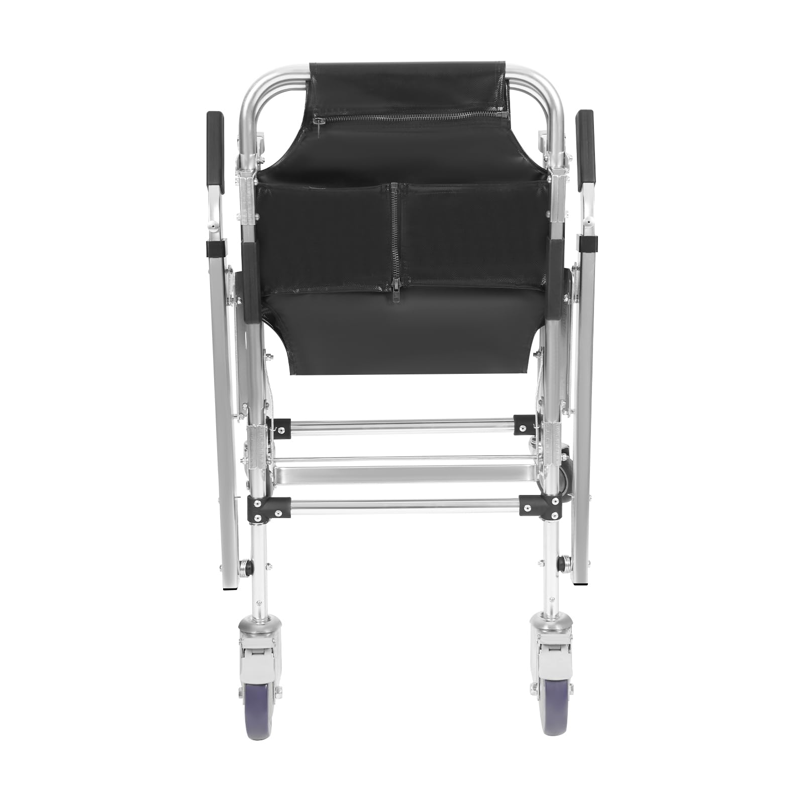 Escalier - Fauteuil roulant pliable - 160 kg - En alliage d'aluminium avec 4 roues universelles - Chaise de sauvetage pliable - Pour personnes âgées et handicapées à la maison