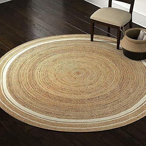 Avgari Creation Jute Round Area Rug Cover