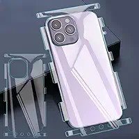 Película de hidrogel de moldura macia para iPhone 16 Pro Max protetor de tela traseira antiarranhões com ferramenta de instalação cobertura completa películas laterais