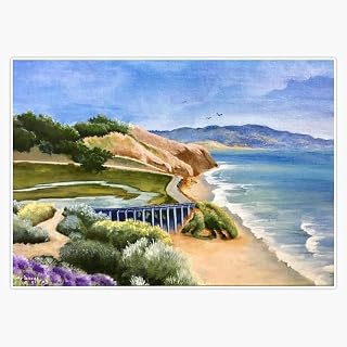 MAGNET Pacific Coast Highway Torrey Pines Magnetic Bumper Sticker 5"