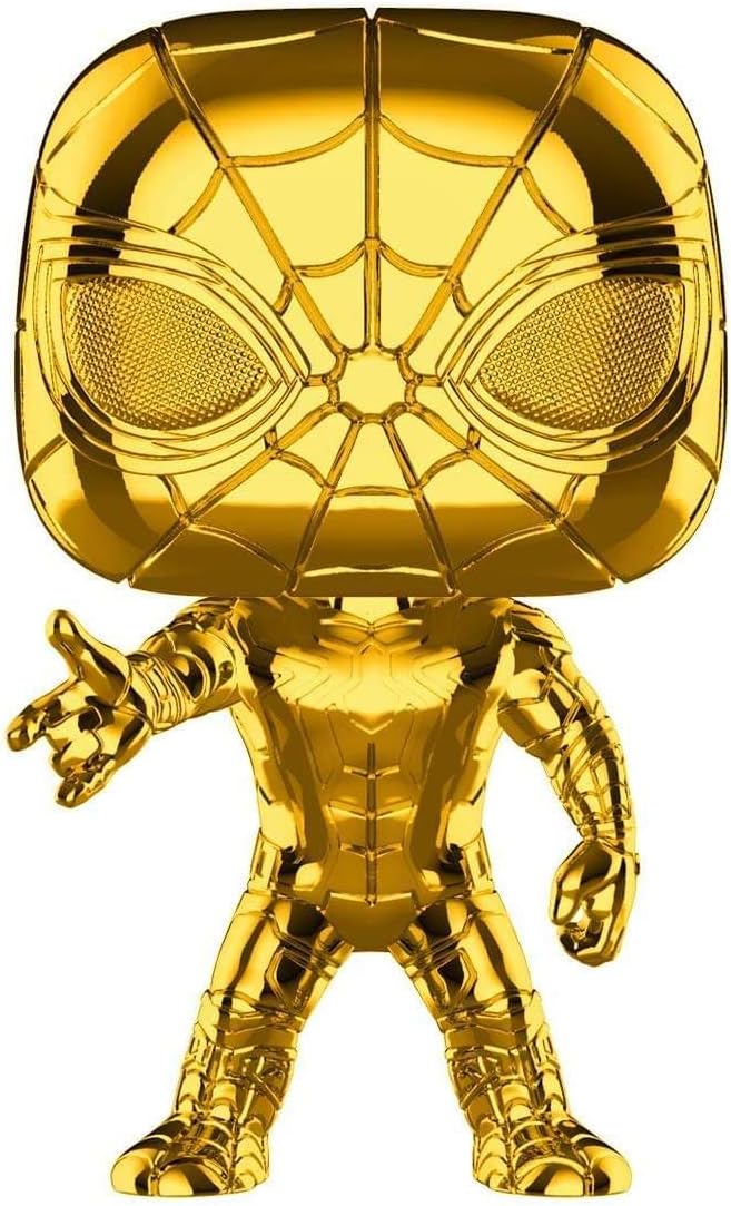 Funko Pop! Marvel: Studios 10 - Iron Spider (Chrome) Toy, Multicolor