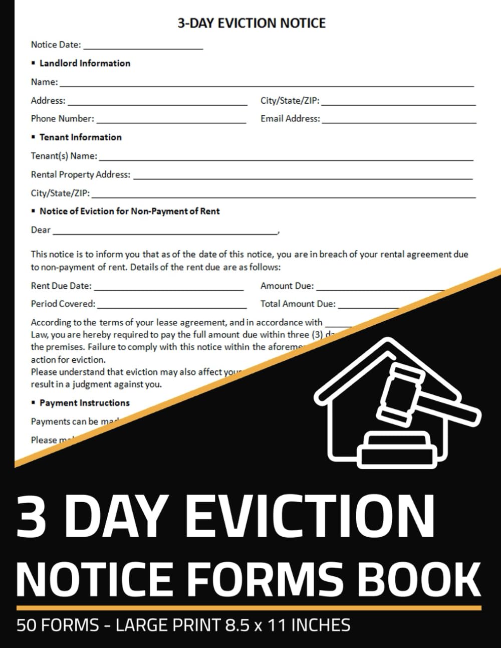 3 Day Eviction Notice Forms Book