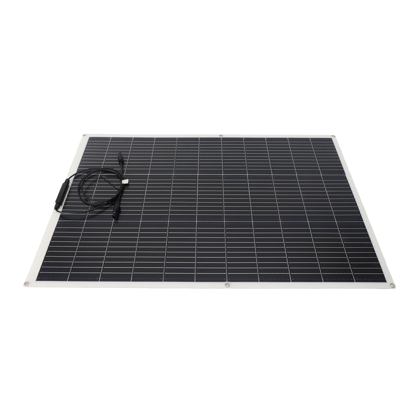 YWBL-WH 200W Półelastyczny Panel Słoneczny 18V Monokrystaliczny Panel Słoneczny ETFE do ładowania Akumulatora 12V z Regulowanym Uchwytem Montażowym do RV, łodzi, Przyczepy, Dachu