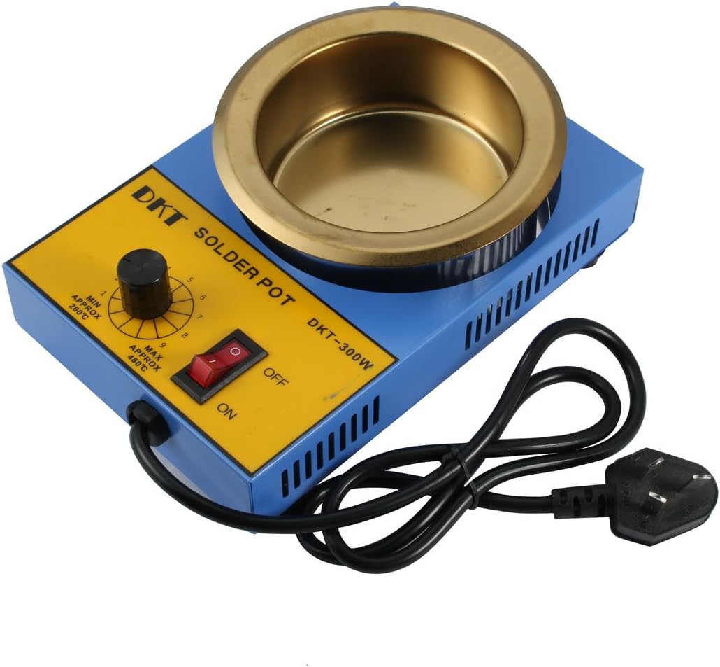 AC 220V 50HZ 300W Round Solder Pot Soldering Desoldering Base Blue Gold (id: 263 a8d d0c e54 748