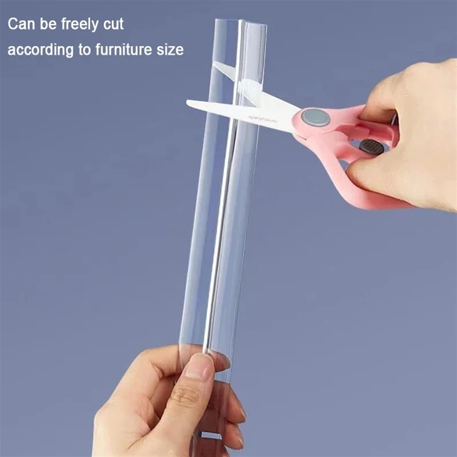 Edge - Protector de mesa para niños, protector de seguridad transparente de PVC, autoadhesivo, antigolpes