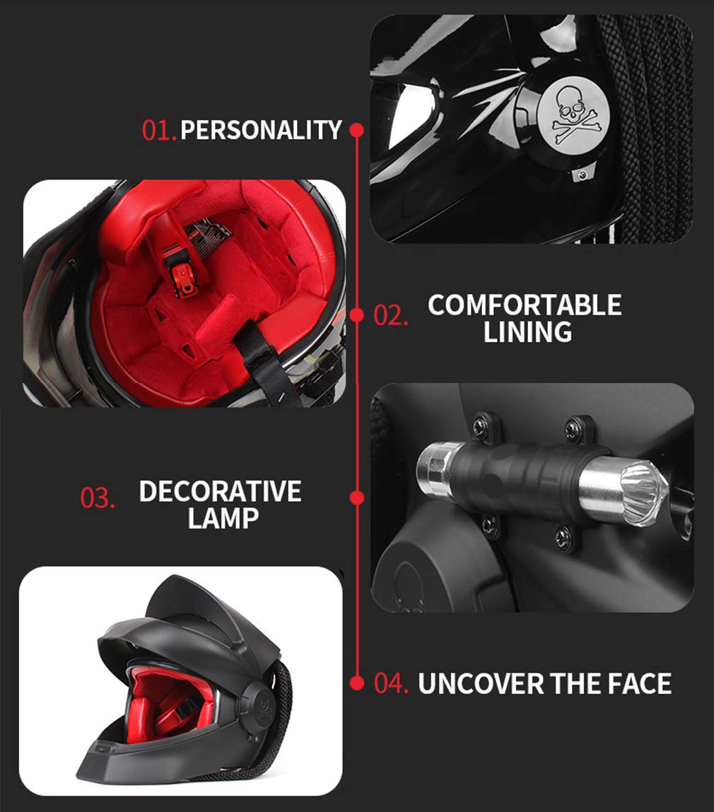 Predator Motorcycle Helmet Adult Male And Female Cool Motorcycle