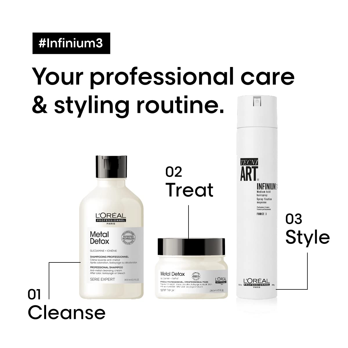 L'Oréal Professionnel Tecni.Art Fix Infinium 3 Medium Hold Hairspray