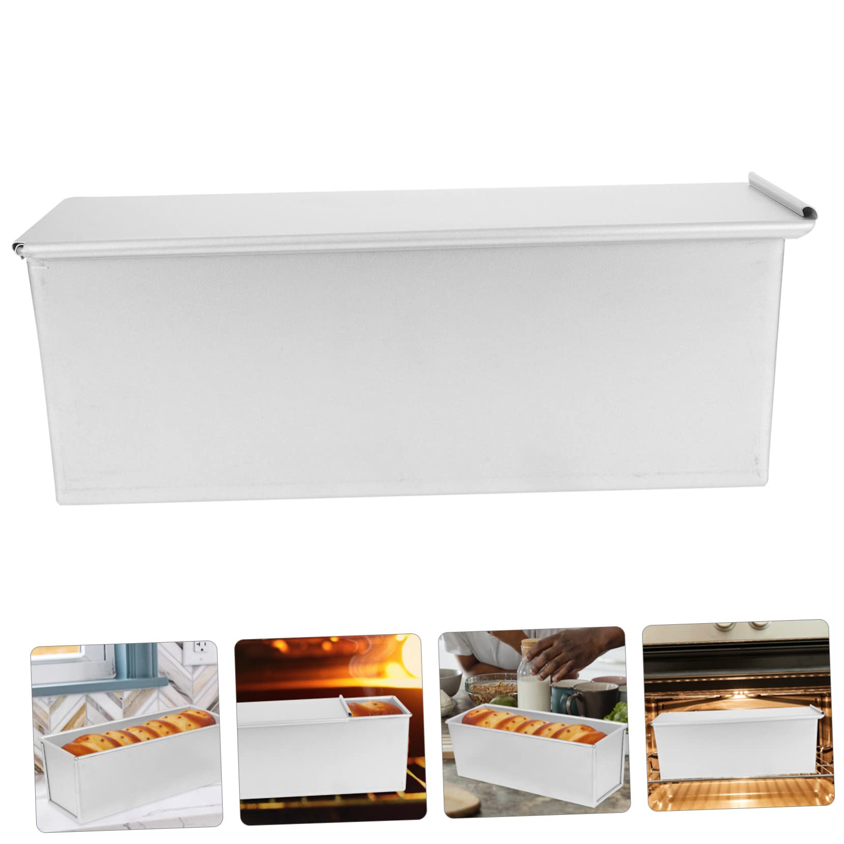 Toyvian Toastbackform Mit Deckel Metall Antihaftbeschichtet Brotbackform Kastenform Für Zuhause Backen Wärmeleitfähige Sandwichtoast Form
