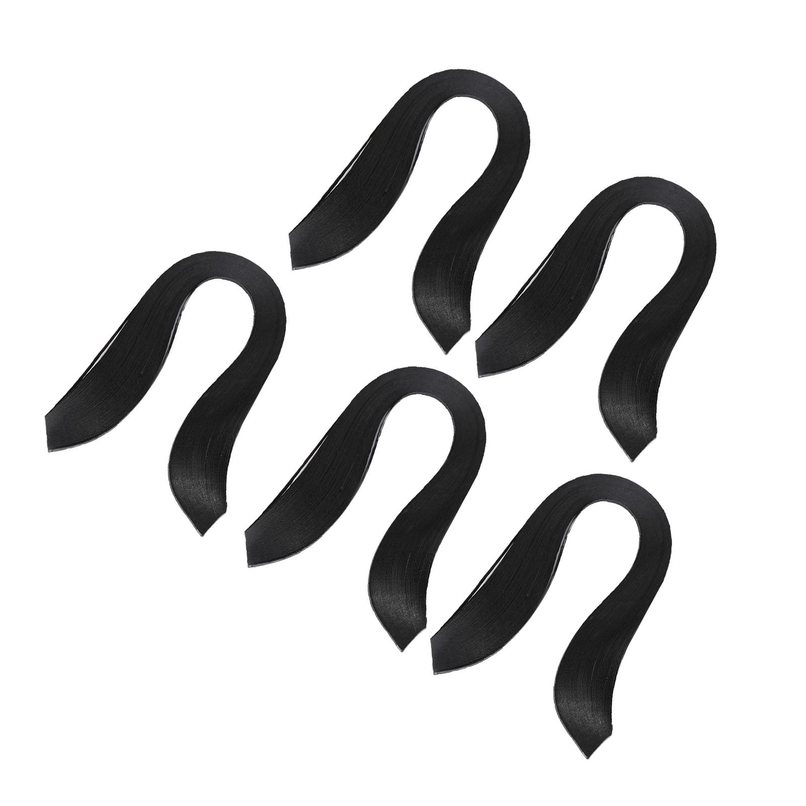 Paper Quilling Kit with 600 Stripes 3mm Width Pure Color Origami Paper for Quilling Paper Arts and Crafts Card Design (Black)