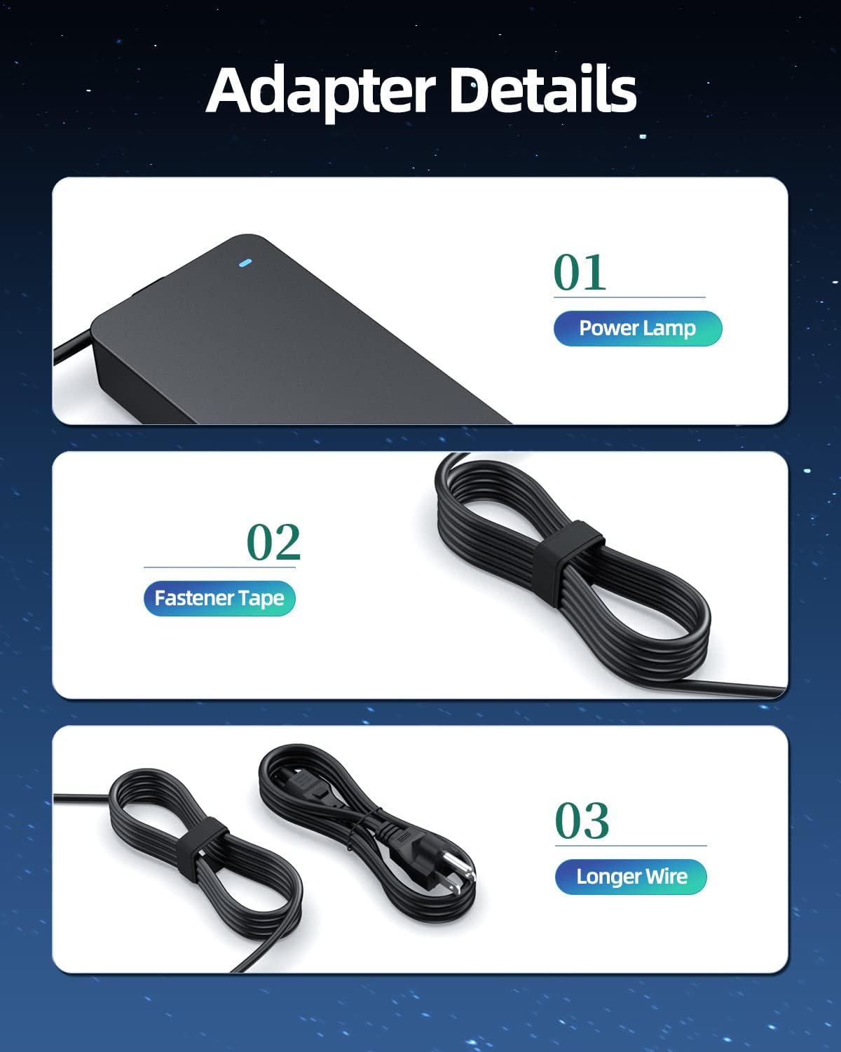 Superer 150W 7.7A AC Adapter Charger Fit for HP Omen Zbook Studio Envy Pavilion Gaming 15 16 17 Series Laptop Power Cord